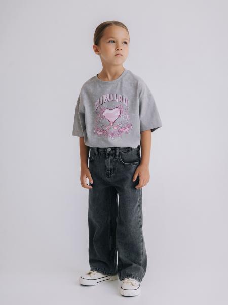 Джинсы Wide Leg, Серый Джинсы Wide Leg, Серый