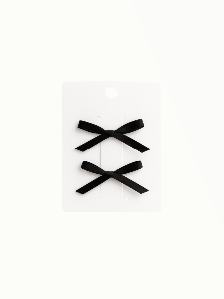Комплект заколок "Бантики", Черный