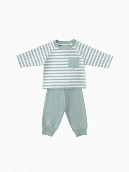 Костюм в полоску, Мятный