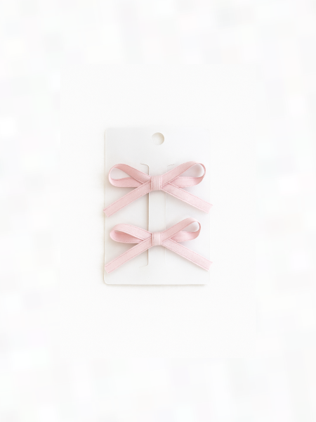 Комплект заколок "Бантики", Розовый