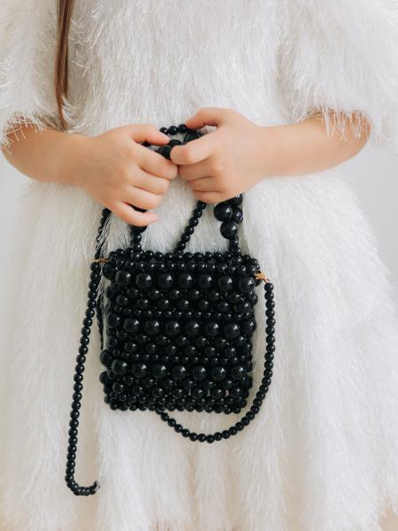 Сумка из бусин, Черный