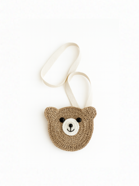 Сумка плетеная, Коричневый