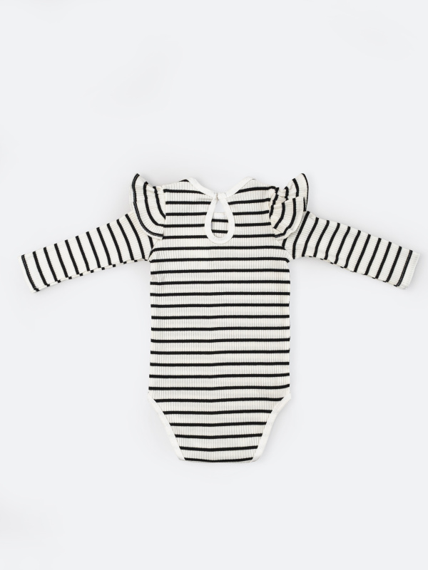 Боди в полоску, Белый