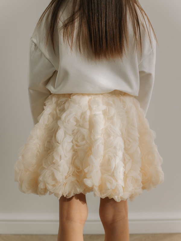 Лонгслив "Flowers", Молоко