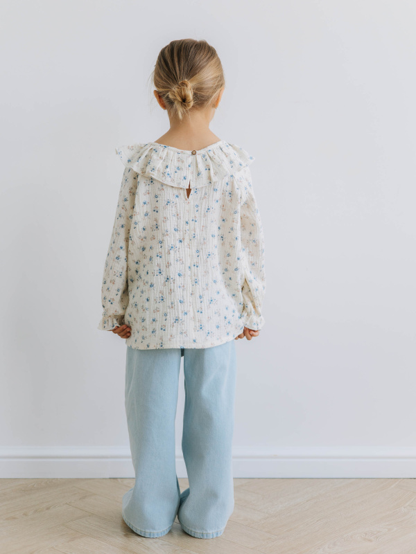 Блузка в цветочек