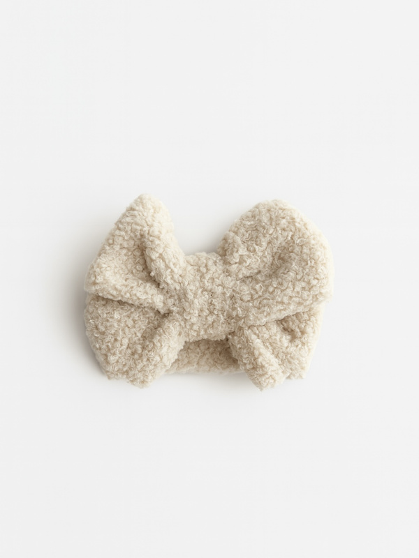 Американский бант плюшевый, Бежевый