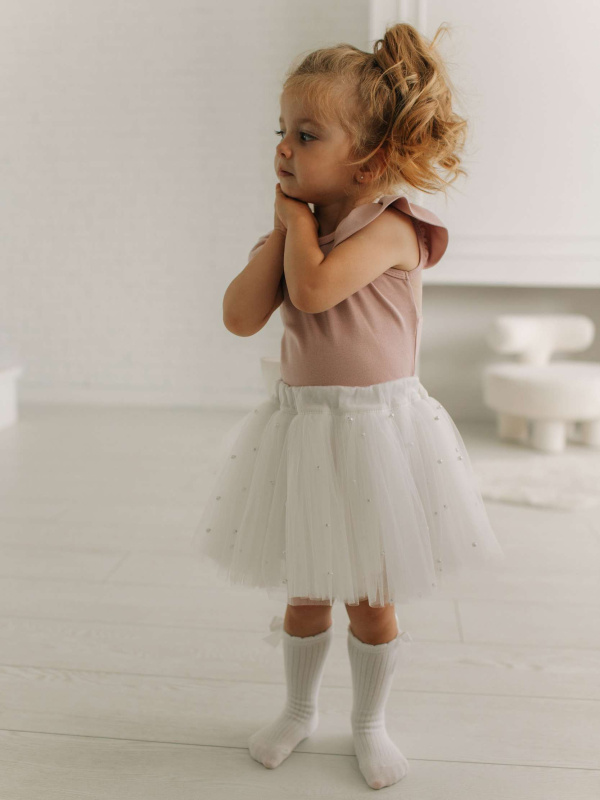 Юбка с бусинками, Молоко