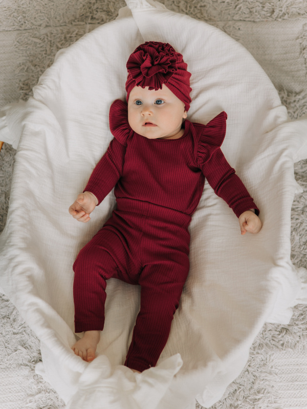 Лосины лапша, Бордовый