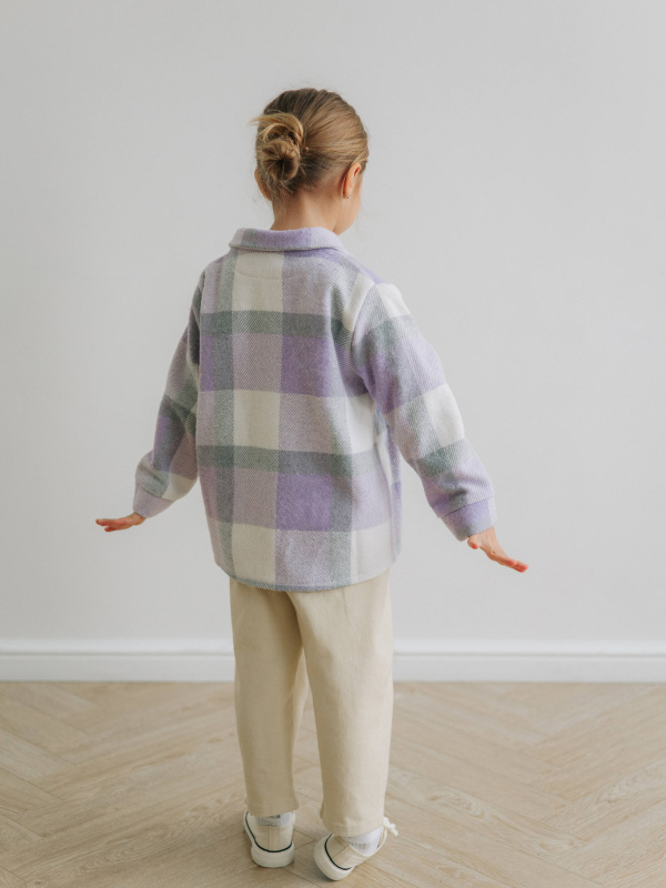 Теплая рубашка, Лавандовый Теплая рубашка, Лавандовый