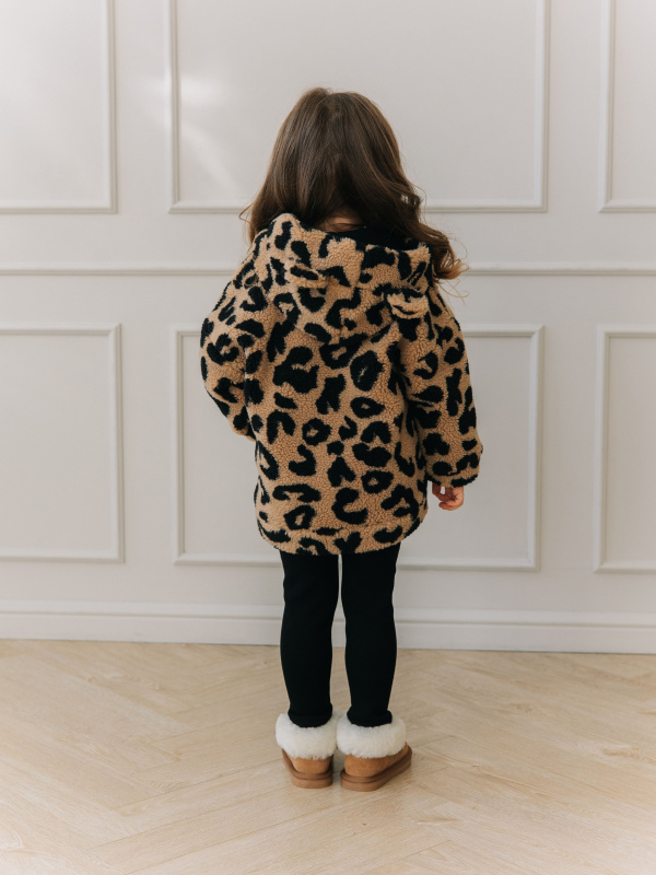 Меховая куртка "Лео", Черный