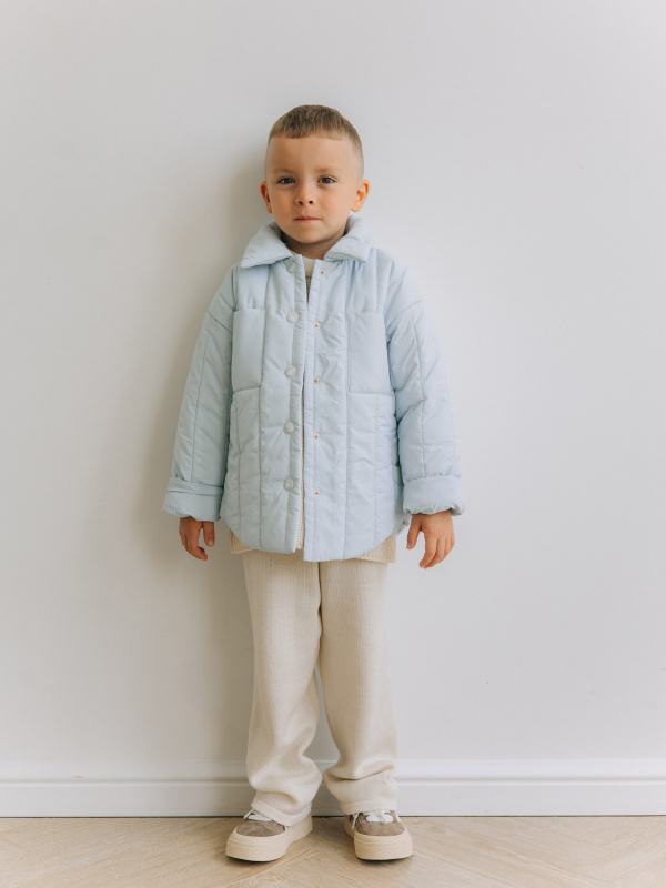 Куртка-рубашка, Голубой  Куртка-рубашка, Голубой