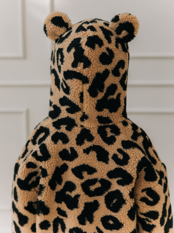 Меховая куртка "Лео", Черный