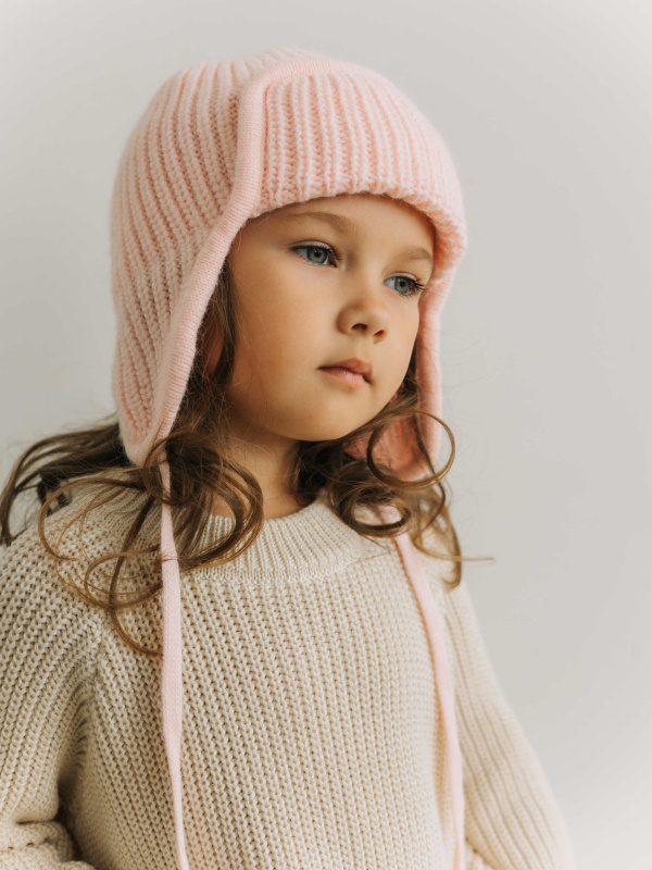 Шапка-ушанка, Розовый