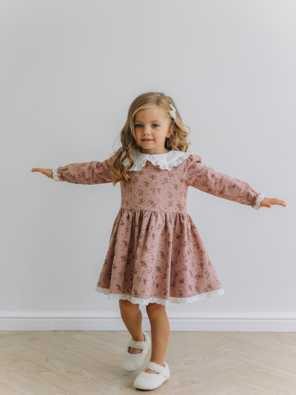 Платье "Фрезия", Пудровый 