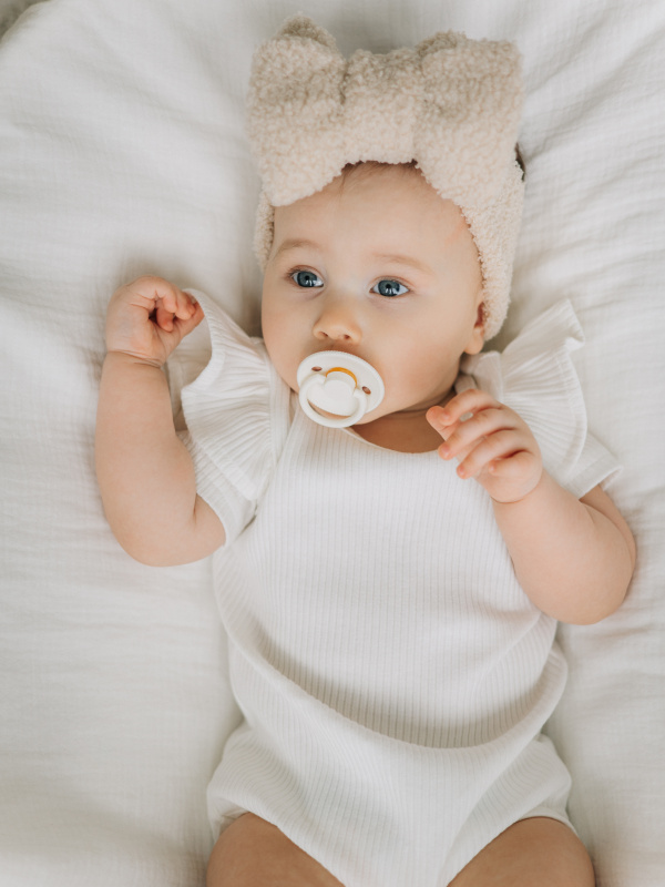 Боди лапша с коротким рукавом и крылышками, Молоко