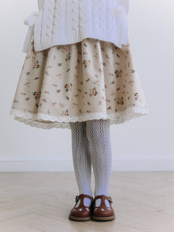 Колготки с рисунком "В цветочек" 