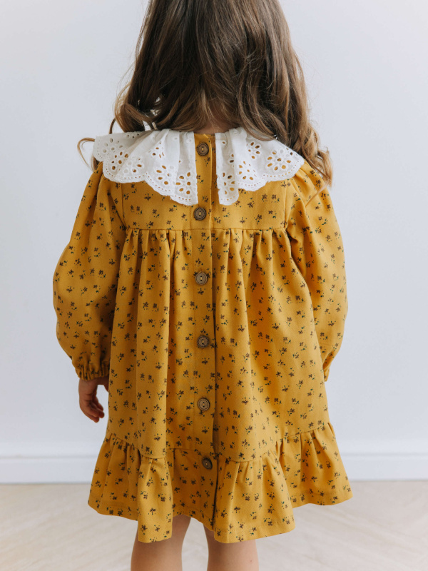 Платье "Абелия", Горчичный