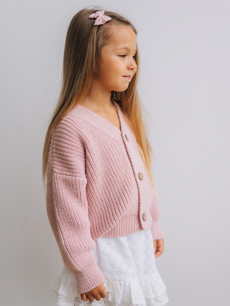 Кардиган oversize, Пудровый Кардиган oversize, Пудровый