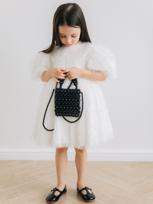 Сумка из бусин, Черный