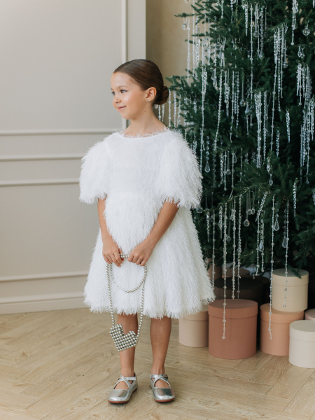 Сумка из бусин "Сердце", Серебро