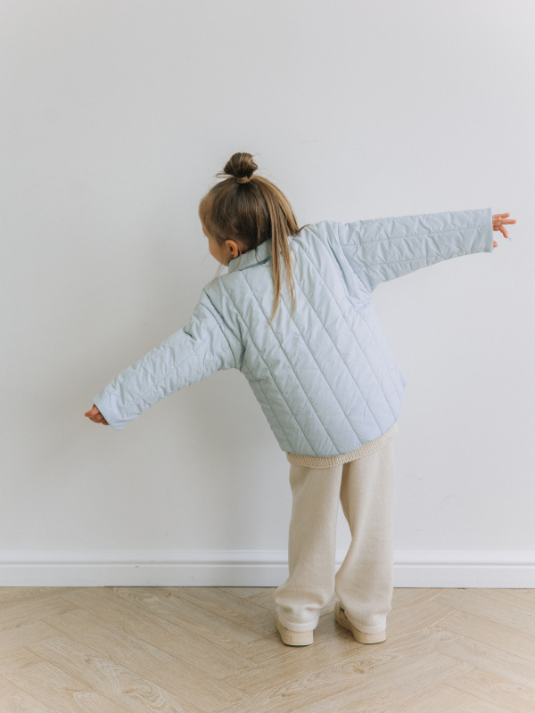 Куртка-рубашка, Голубой  Куртка-рубашка, Голубой