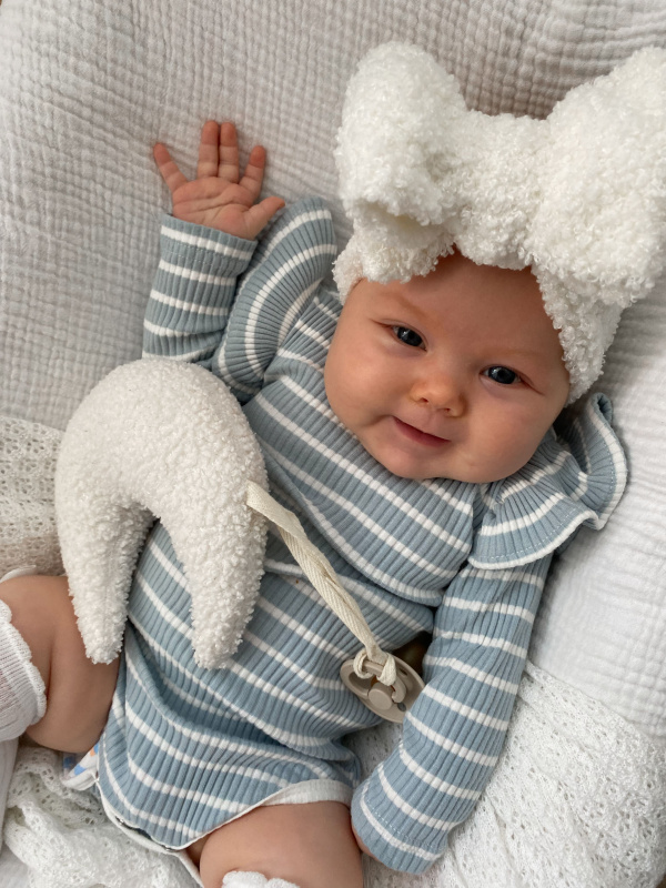 Боди в полоску, Голубой