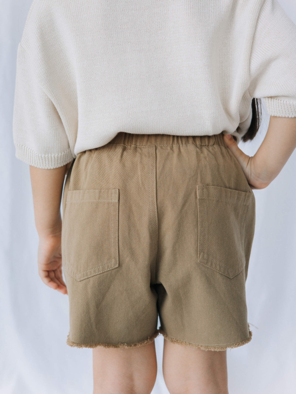 Шорты джинсовые, Оливковый