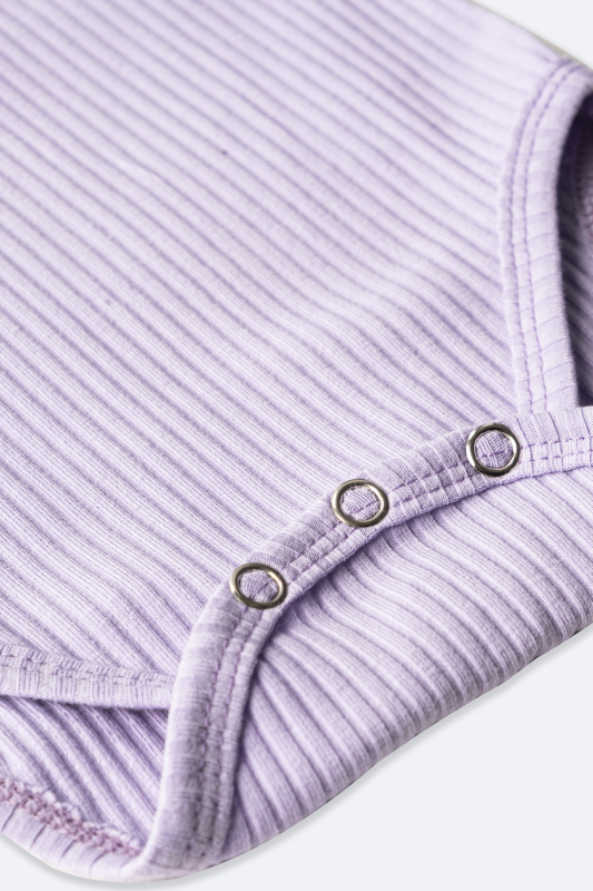 Боди лапша с коротким рукавом и крылышками, Лавандовый