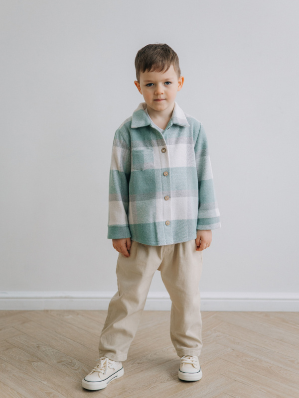 Теплая рубашка, Мятный Теплая рубашка, Мятный