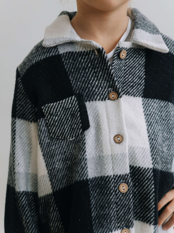 Теплая рубашка, Черный Теплая рубашка, Черный