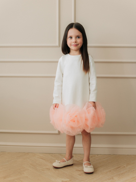 Платье "Rose", Молоко