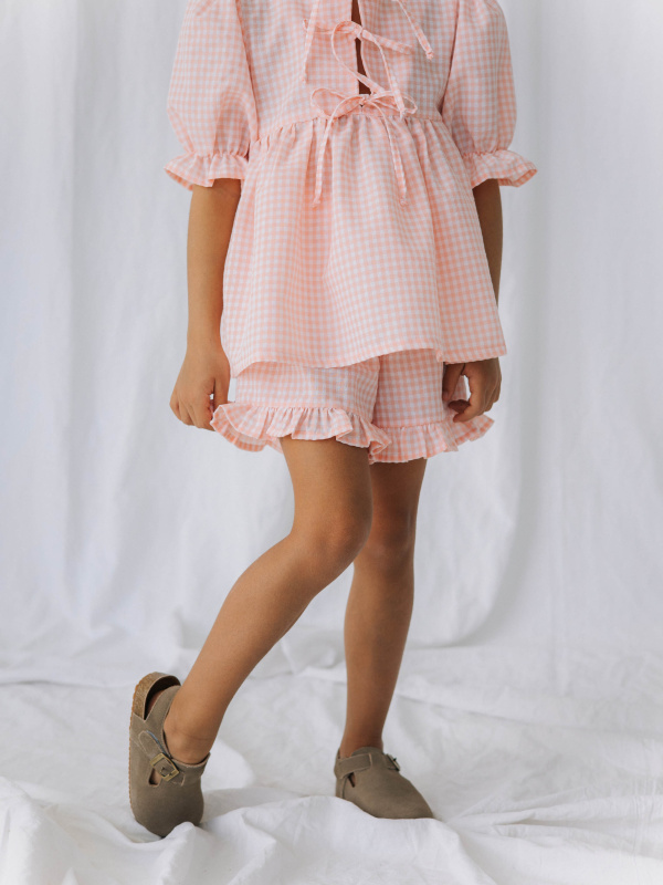 Топ и шорты, Розовый