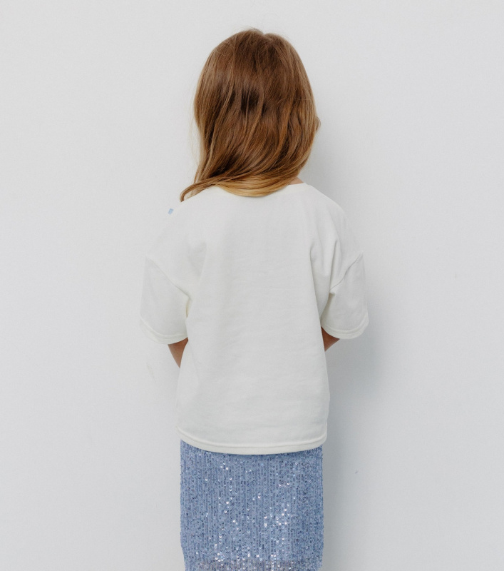 Футболка с голубыми бантиками