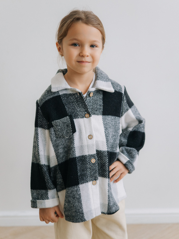 Теплая рубашка, Черный Теплая рубашка, Черный