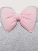 Шапка Минни, Серый с розовым бантом 