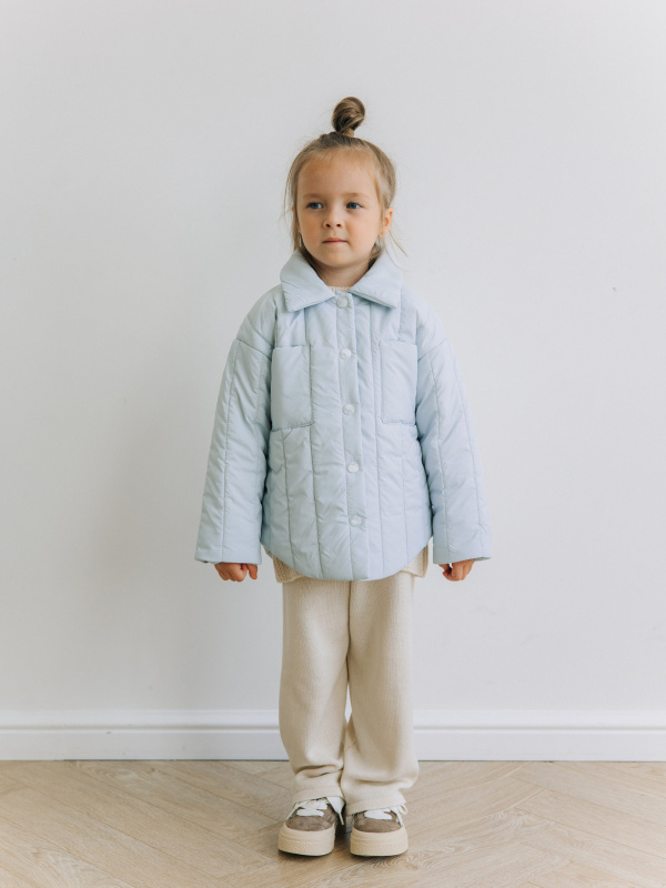 Куртка-рубашка, Голубой  Куртка-рубашка, Голубой