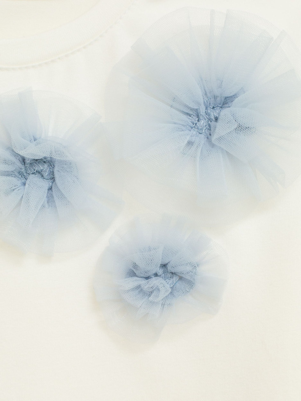 Футболка с цветами, Молоко