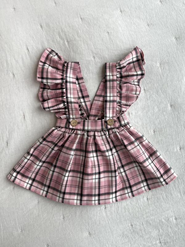 Юбка в клетку, Розовый