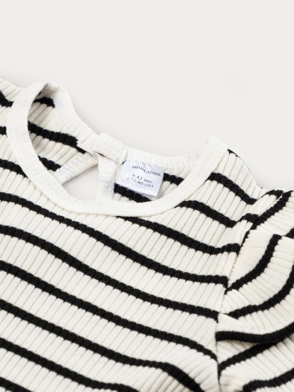 Боди в полоску, Белый