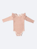 Боди в полоску, Пудровый