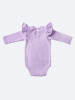 Боди лапша с длинным рукавом и крылышками, Лавандовый