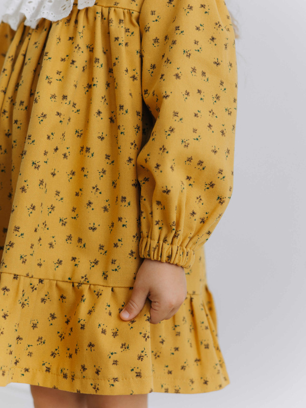 Платье "Абелия", Горчичный