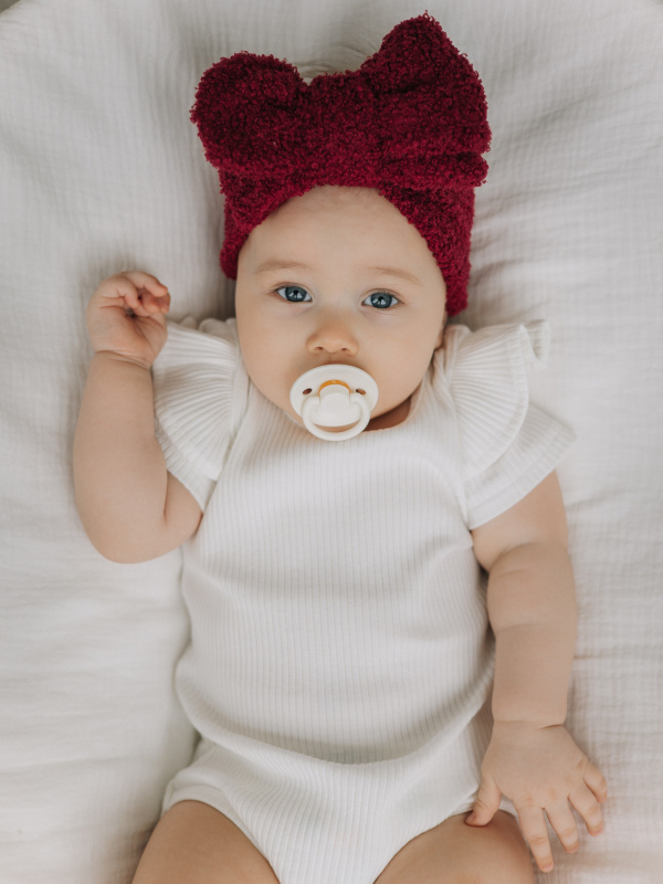 Американский бант плюшевый, Бордовый