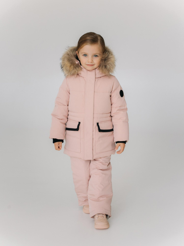 Костюм зимний, Пудровый
