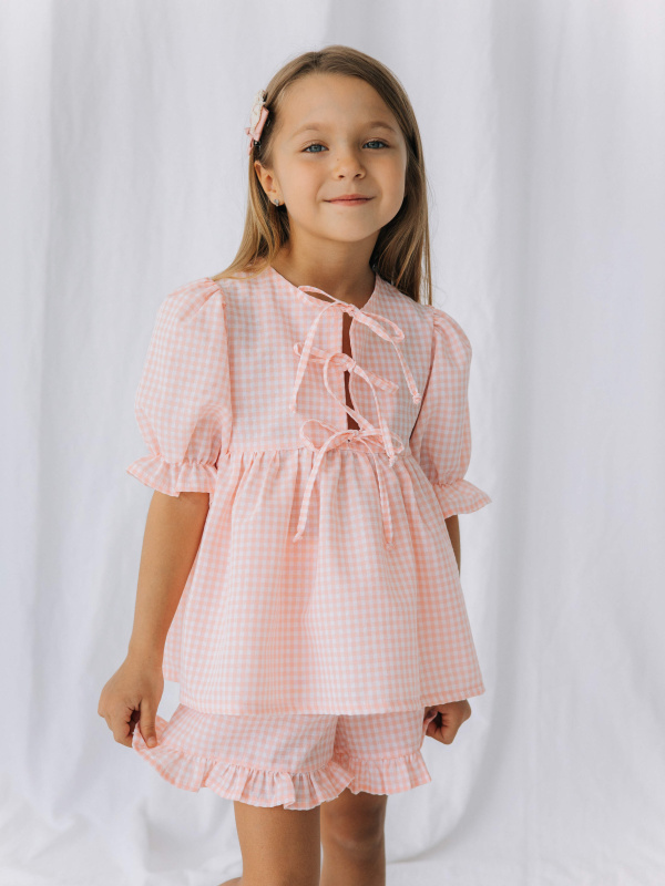 Топ и шорты, Розовый