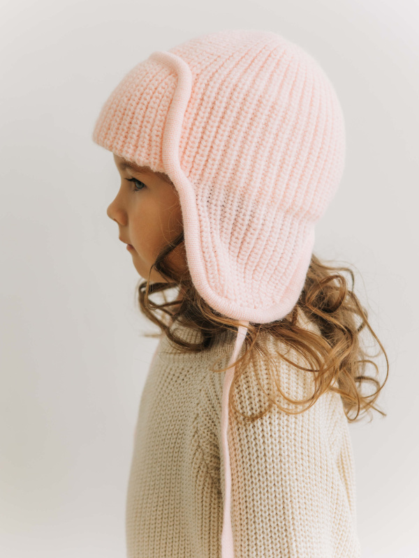 Шапка-ушанка, Розовый