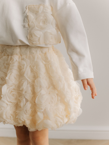 Юбка "Flowers", Молоко