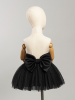 Юбка с бусинками, Черный с черными бусинками