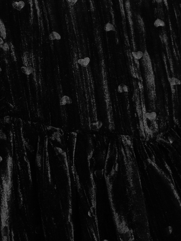 Платье бархатное, Черный