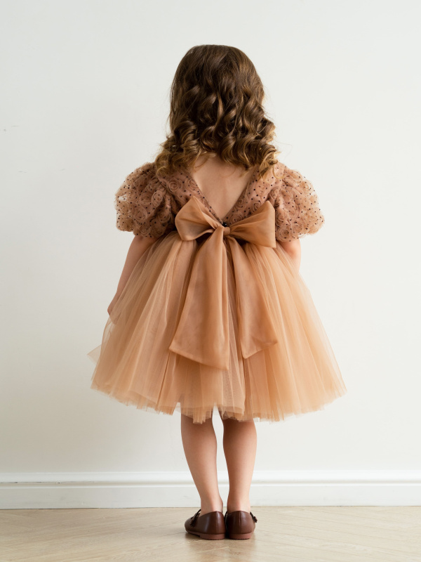 Платье "Flowers", Кофе